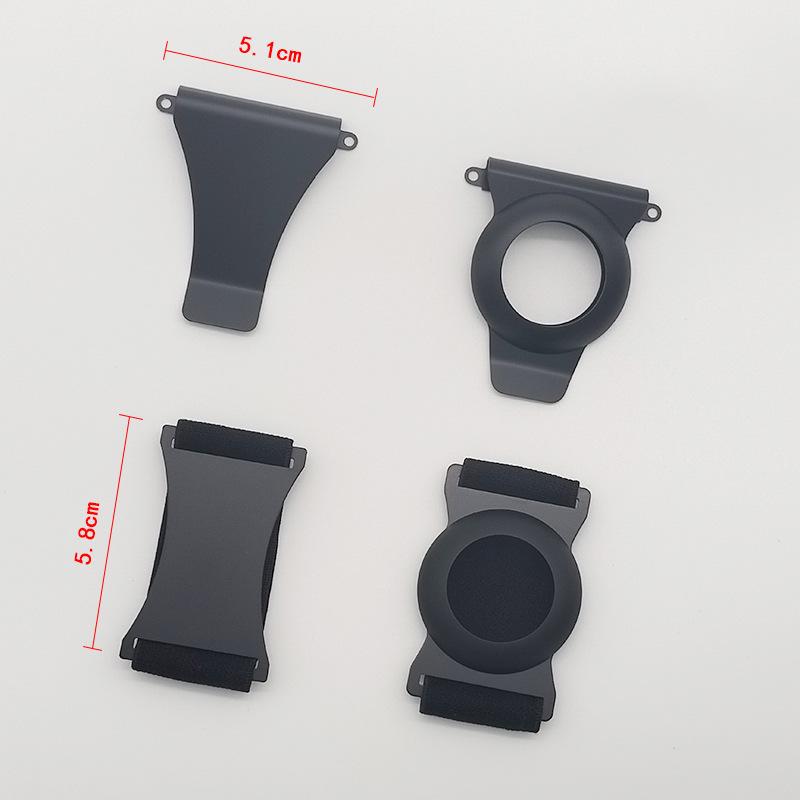 Carbon Fiber Card Holder with Stainless Steel Clip & Air Tag Space