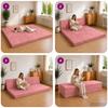 Folding Sofa Bed 180 x 67 x 45 cm Pink