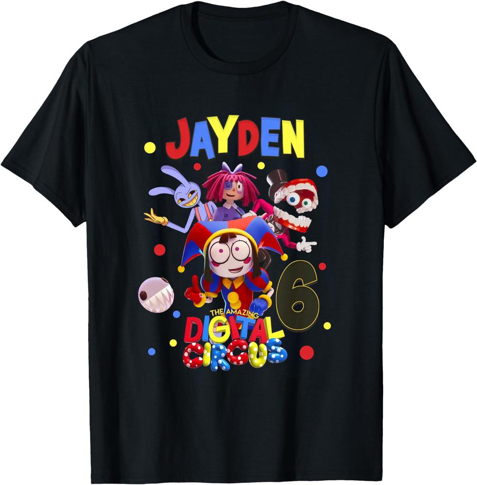 The Amazing Digital Circus Birthday T-Shirt Cartoon Movie Tee Gift for FanS Unisex T-Shirt XXL