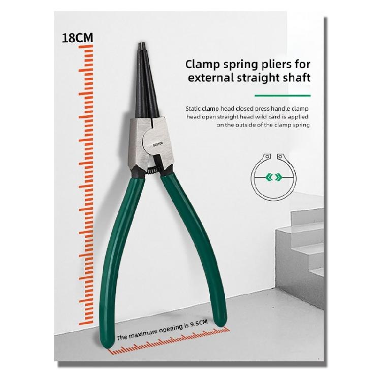 Ergonomic Circlip Pliers Carbon Steel Accurate Straight Curved Nozzle Plier 4PCS