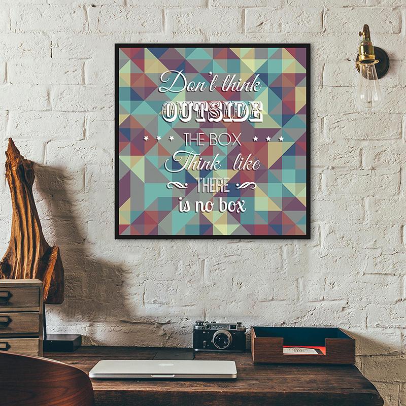 WCIC New Art Cloth Inspirativní Angličtina Inspirativní fráze Citáty celebrit Dekorativní obraz Domácí dekorace na zeď Závěsný obraz