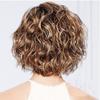 Damen Kurz Lockig Voluminös COS Perücke Goldene Kurze Haare Perücke