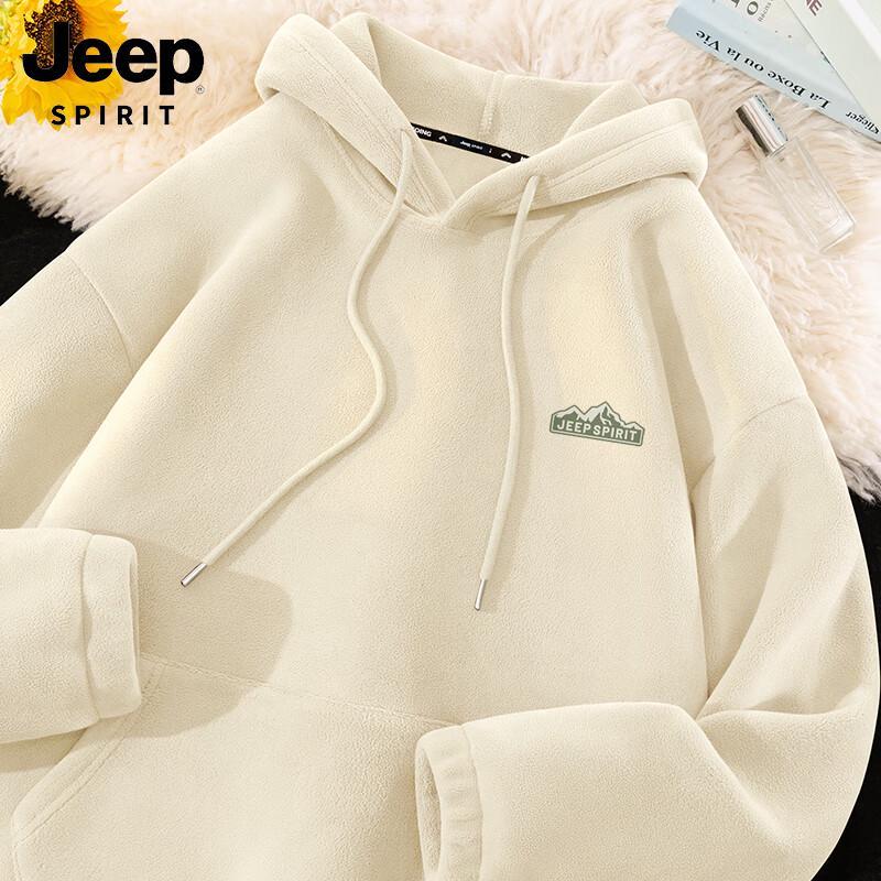 

JEEP SPIRIT Men s Plush Fleece-Lined Hooded Sweatshirt 2XL