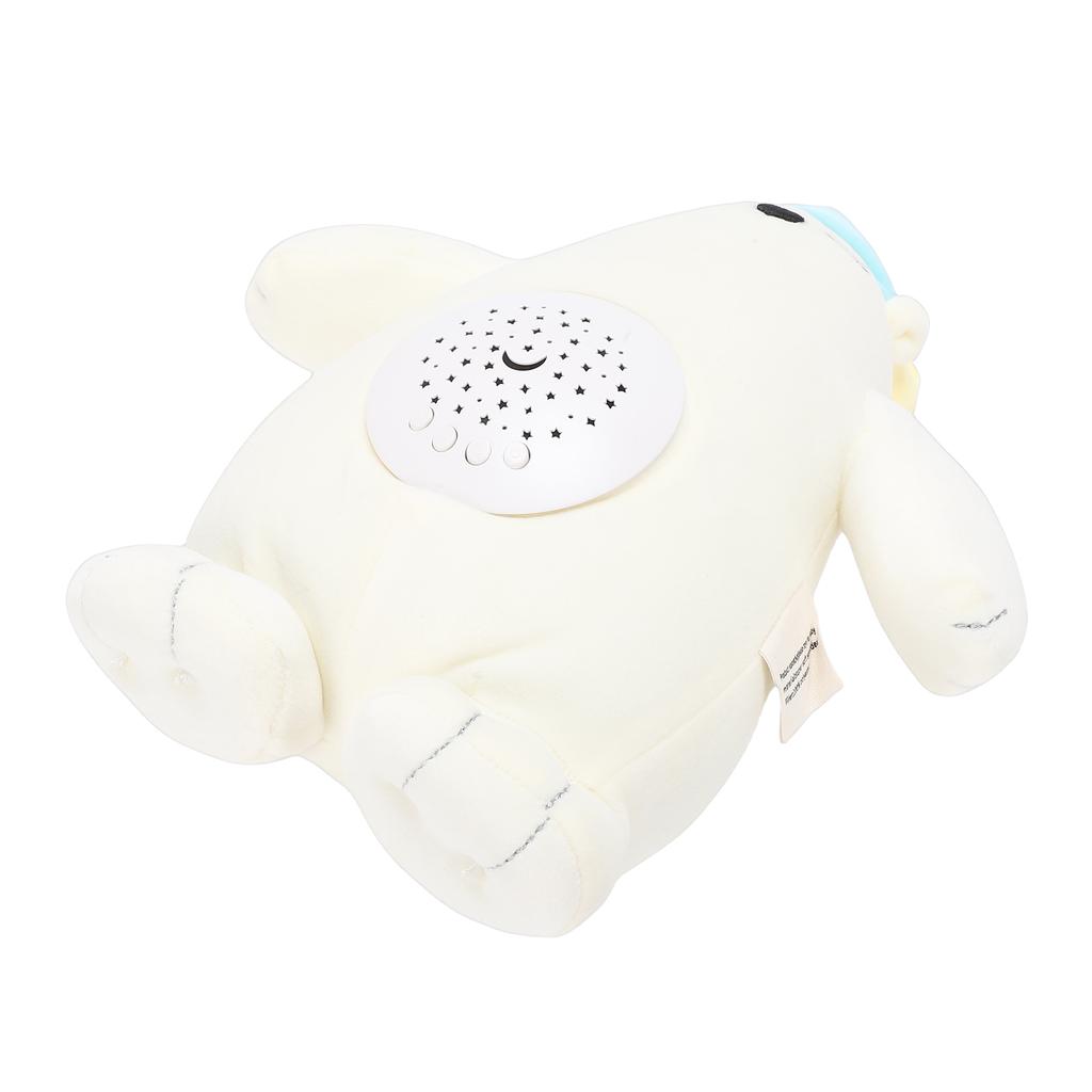 Polar Bear Plush Toy Sound Light Musical Baby Soother Soft Stuffed Animal Sleep Companion Bear Toy