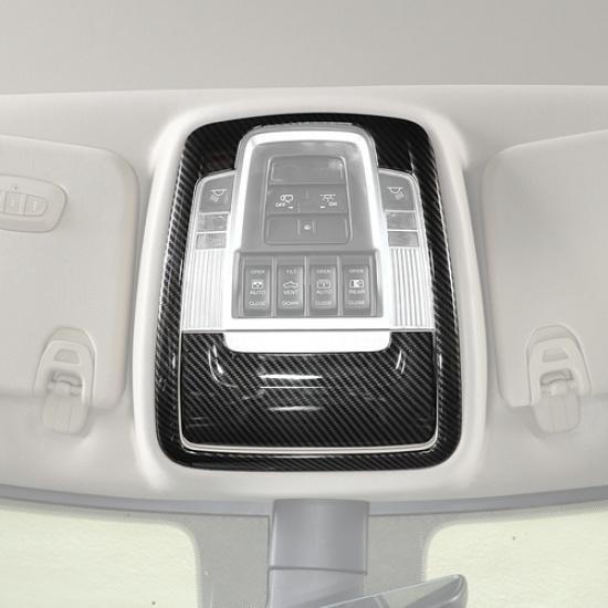 For Dodge Ram 1500 -2025 Carbon Fiber Front Reading Light Decor Cover Trim