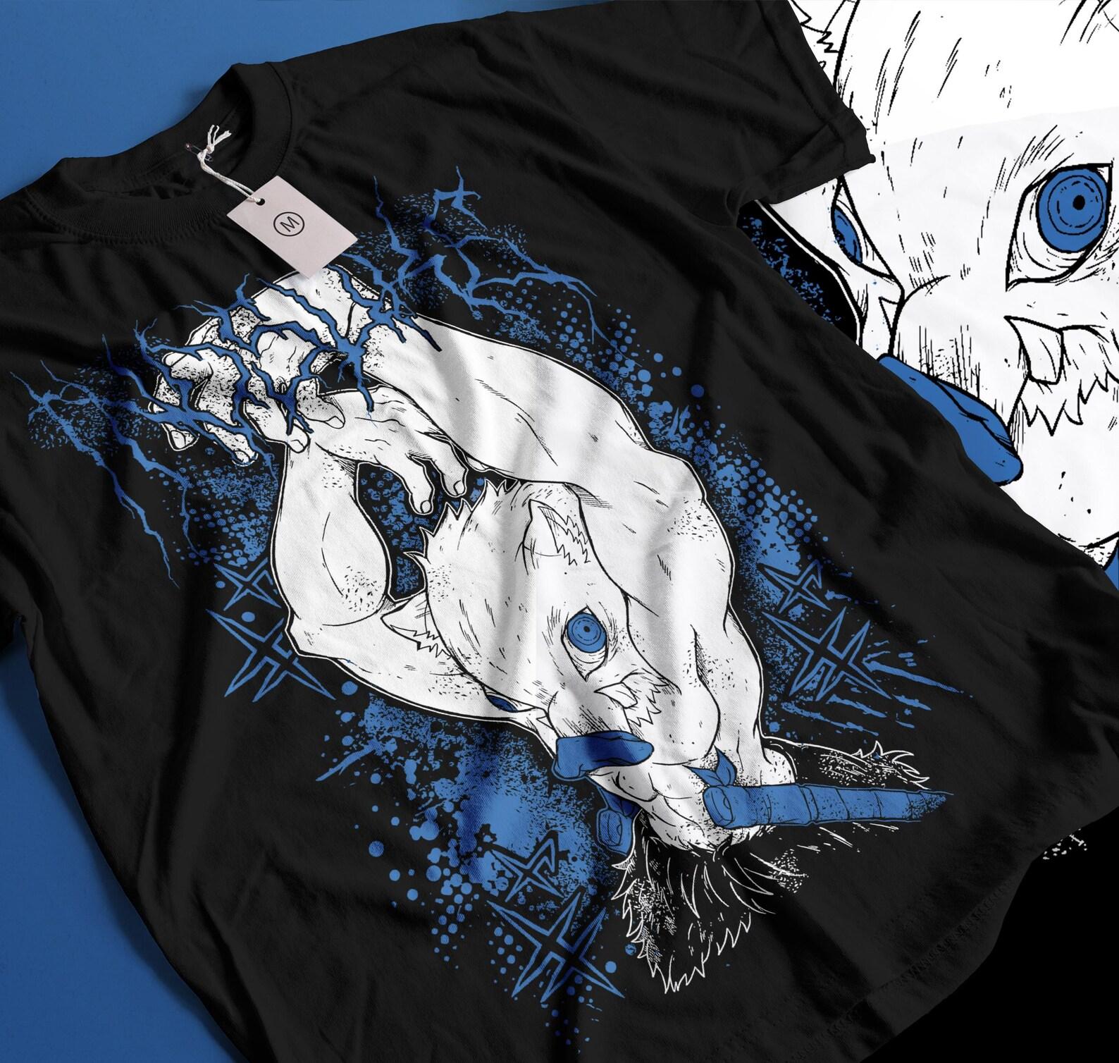 Anime Graphic Tee, Japanese Demon Manga Shirt, Streetwear Apparel 3XL