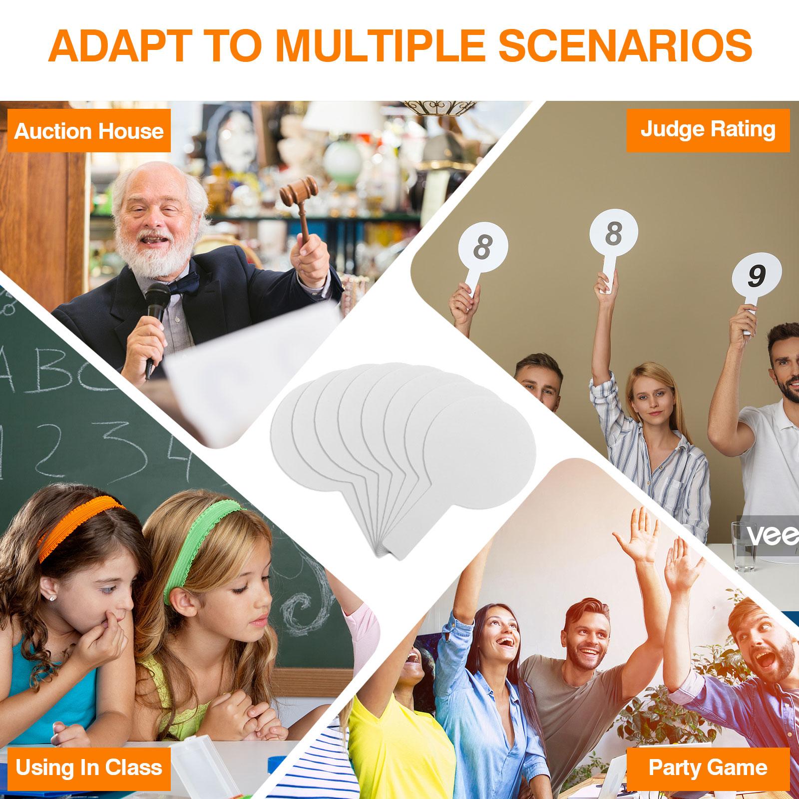 

50 штук досок для ответов для сухого стирания, ручные двусторонние доски