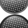 Nonstick Carbon Steel Mesh Pan Pizza Baking Bakeware Tray Plate Baking Tool