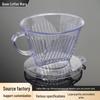 Kunststoff Pour-over Kaffeefilterbecher (102 Stil) für 1-4 Portionen