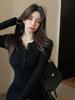 2026 Women's Autumn/Winter Knit Dress, Slimming Bodycon Skirt, Wearable Under a Coat, Flattering Wool Design