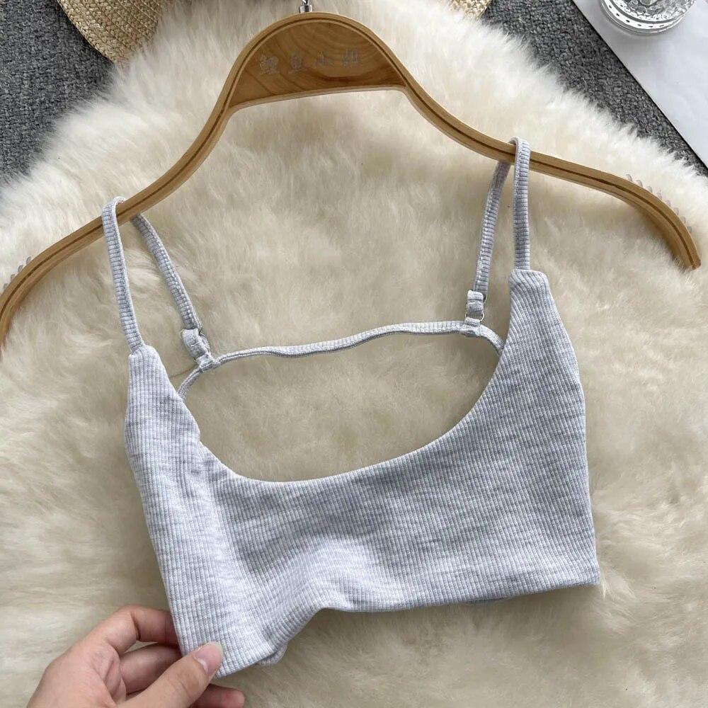 Sommer Backless Sexy Leibchen Frauen Strap Schlank Strand Top 2024 Ärmelloses Streetwear Koreanische Strap Sinnliche Tank Top