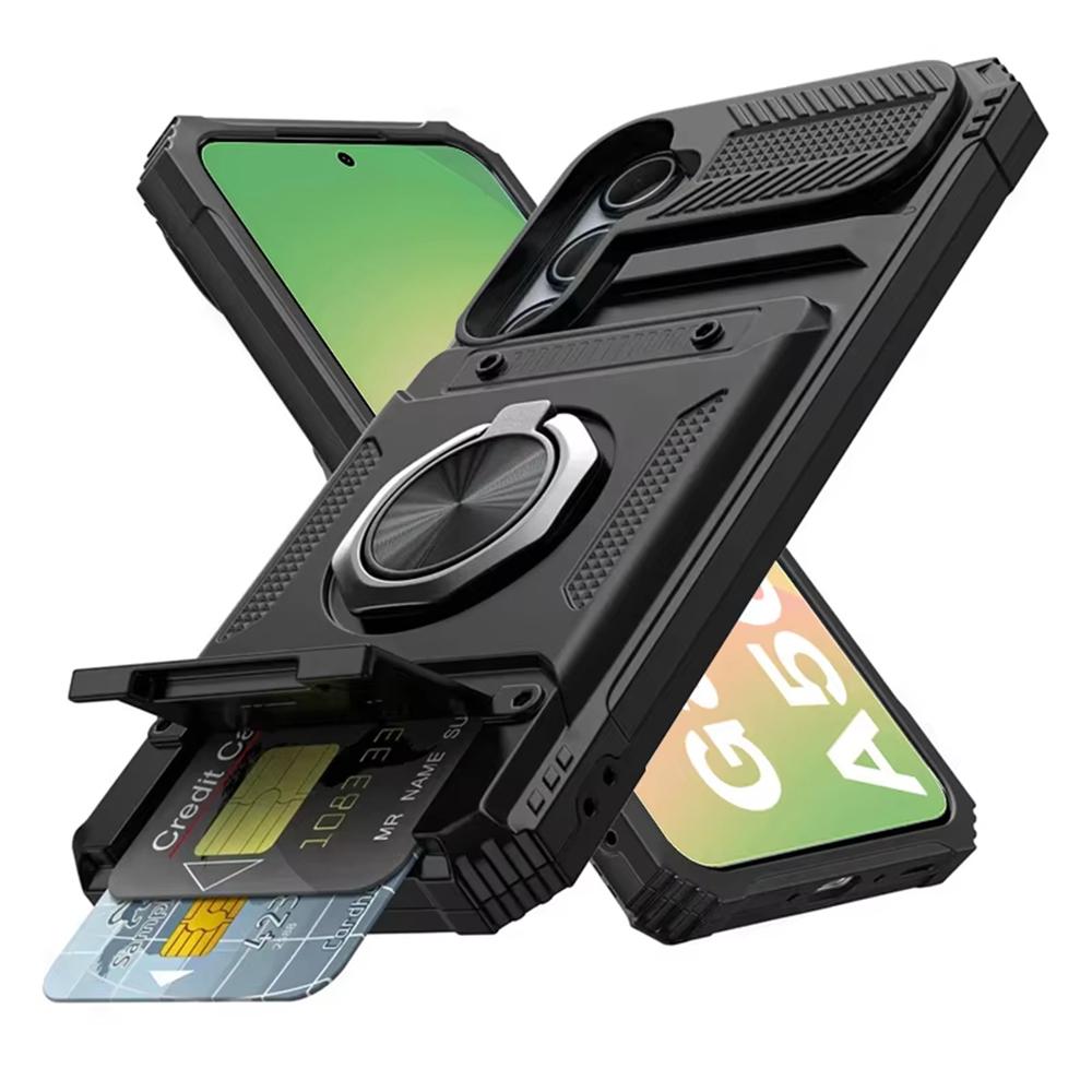 Magnetic Rotated Ring Kickstand Phone Cases For Samsung Galaxy A56 A36 A16 A55 A35 A15 A14 5G A26 Case Shockproof Wallet Cover