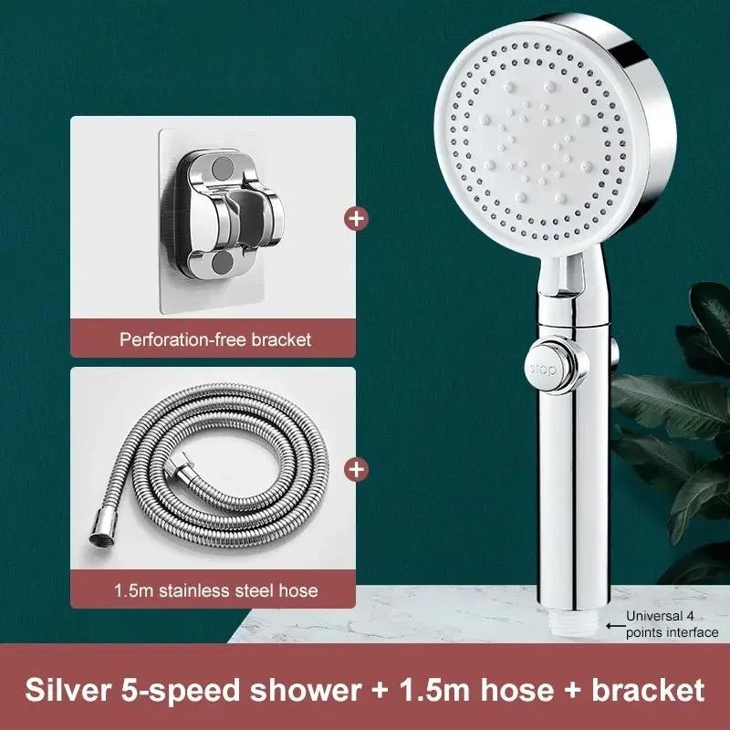 Shower Faucet for Bathroom Household Bathtub Shower Mixer Tap Showerhead Wall Mounted Hot Cold Water Multifunctional Mixer Tap