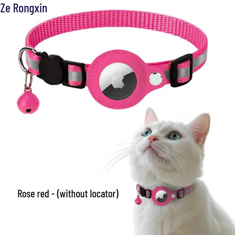 Cross-Border Pet Supplies: Airtag Tracker Collar with Anti-Lost Cat Bell