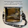 Portable Parrot Bag: Breathable, Transparent, Crossbody Carrier for Budgie & Cockatiel - Detachable Design for All Seasons