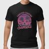 Forever Chasing Sunsets T Shirt Beach Palm Tree Summer Graphic 100% Cotton Tee