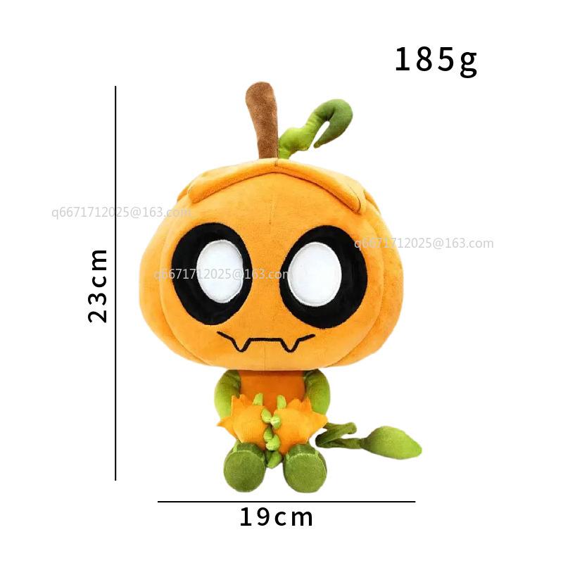 Cute Dandy's World Gourdy Plush Pumpkin Stuffed Doll Soft Cuddly Toy for Room Decoration Xmas Birthday Holiday Gift