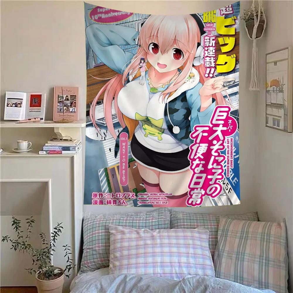 VIKAMA 2026 New Supersonic Manga Tapestry  Classic Anime Wall Hanging  Aesthetic Decor for Living Rooms Bedrooms and Dorms