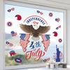 White-headed Eagle Statue of Liberty Glass Stickers for Bedroom, Living Room, Bathroom and Windows