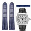 19mm 20mm Do Cartier Roadster W6206018 W6206017 Nylonowy Pasek do Zegarka Męski Płótno Szybkie Metalowy Adapter Skórzany Pasek do Zegarka Akcesoria