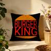 Stylish BBurger Kingful Cushion Cover Versatile DoubleSided Pillow Case Fit for Sofa Bed Car  Daily Decor