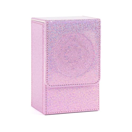 Sun Moon Tarot Card Box Game Deck Holder PU Leather Tarot Card Storage Case for Witch Decor Telling Fate