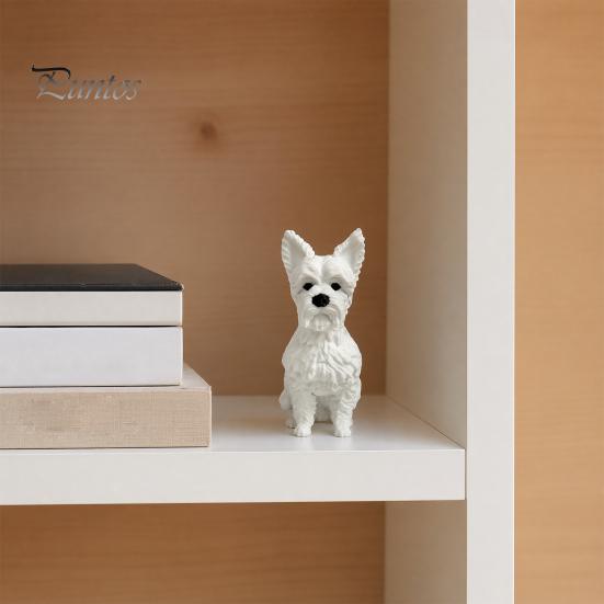 Sturdy Hunting Dog Model Statue, Realistic Cute Puppy Figurine for Desk Shelf Decor, Durable 3D Printed Craft Ornament Home Office, Pet Lover