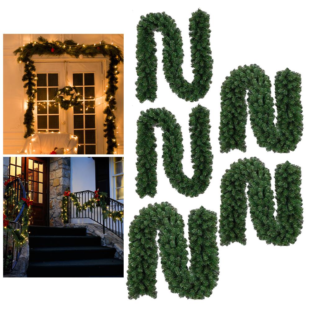 

Великобритания 270 см Рождественский венок из сосны Рождественская гирлянда Фестиваль Праздничные украшения