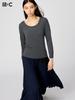 Uniqlo HeaTTech Cashmere Blend U Neck T  Long Sleeve  exTra Warm
