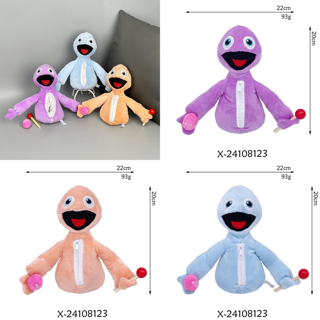 Yeeps Hide And Seek Plush Dolls With Wooden Accessories For Kids Play And Collecting