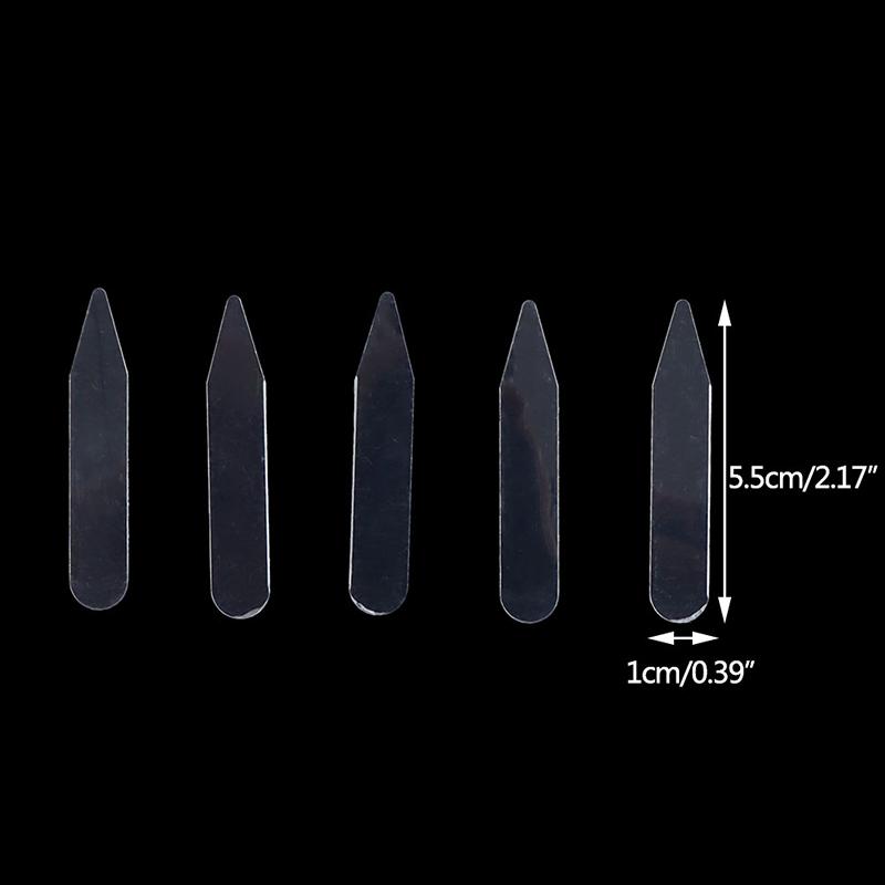 

Hot Sale 200Pcs Plastic Collar Stiffeners Stays Bones Set For Dress Shirt Collar Stays