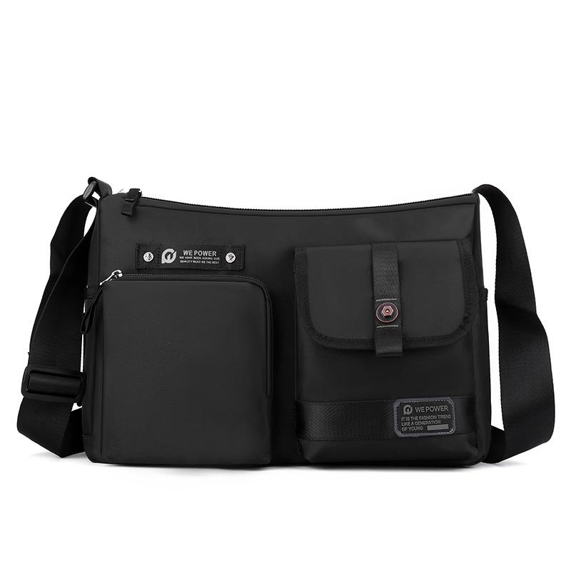 WEPOWER New Men's Satchel Casual Trend Men's Bag Outdoor Backpack Large Capacity Crossbody Shoulder Bag