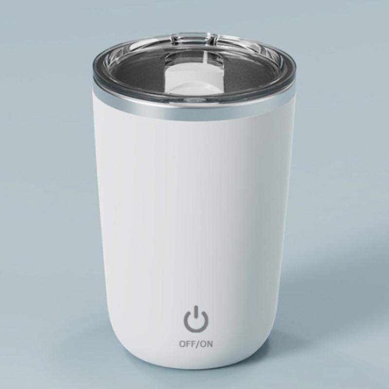 Coffee Cup 350ml Stainless Steel Automatic Stirring Mug With Magnetic Charging For Office And Home Use