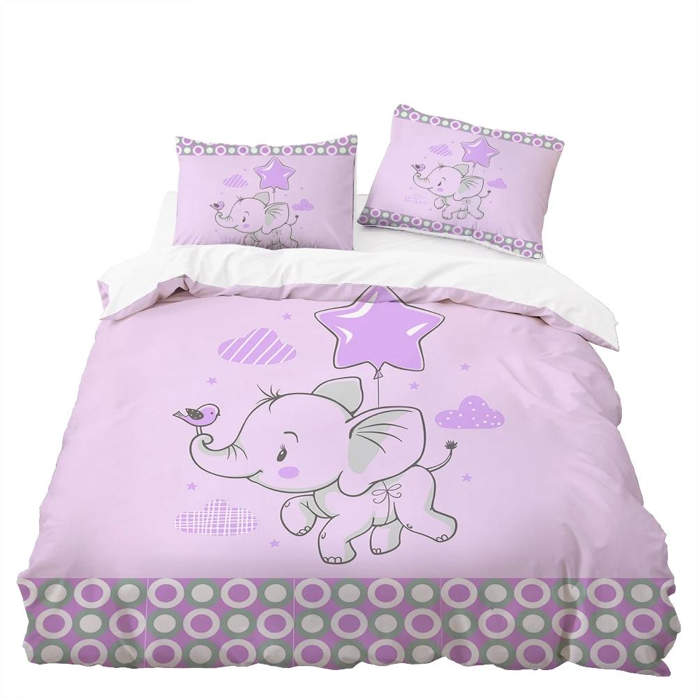 Cartoon Faultier Königin König Bettbezug Roter Süßer Tierprint Bettbezug Bettwäsche-Set Für Kinder Jungen Mädchen Blumen Blätter Bettbezug