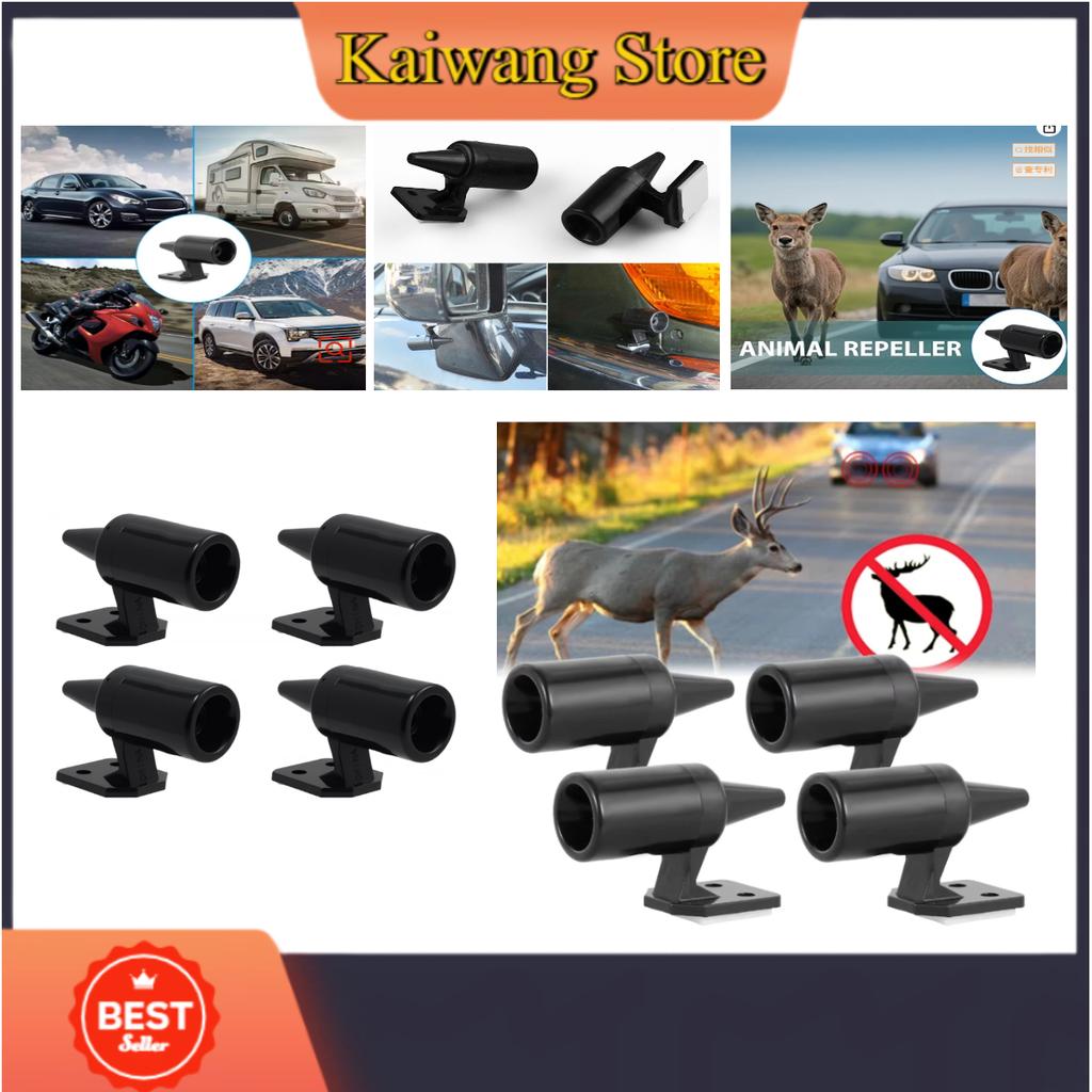 4Pcs Anti Collision Siren Deer Repeller Wildlife Repel Warn Device for Vehicle Field Drive Animal Warn Whistles Alert Equipment
