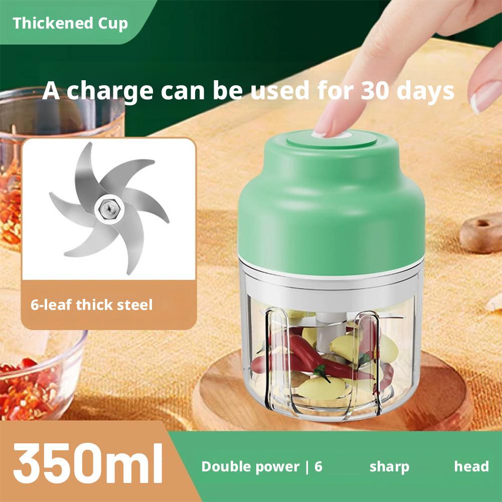250/350ML Electric Garlic Chopper Vegetable Chopper Meat Mincer Children's Kitchen Tools Aid Food Processor Kitchen Mixer T4R0
