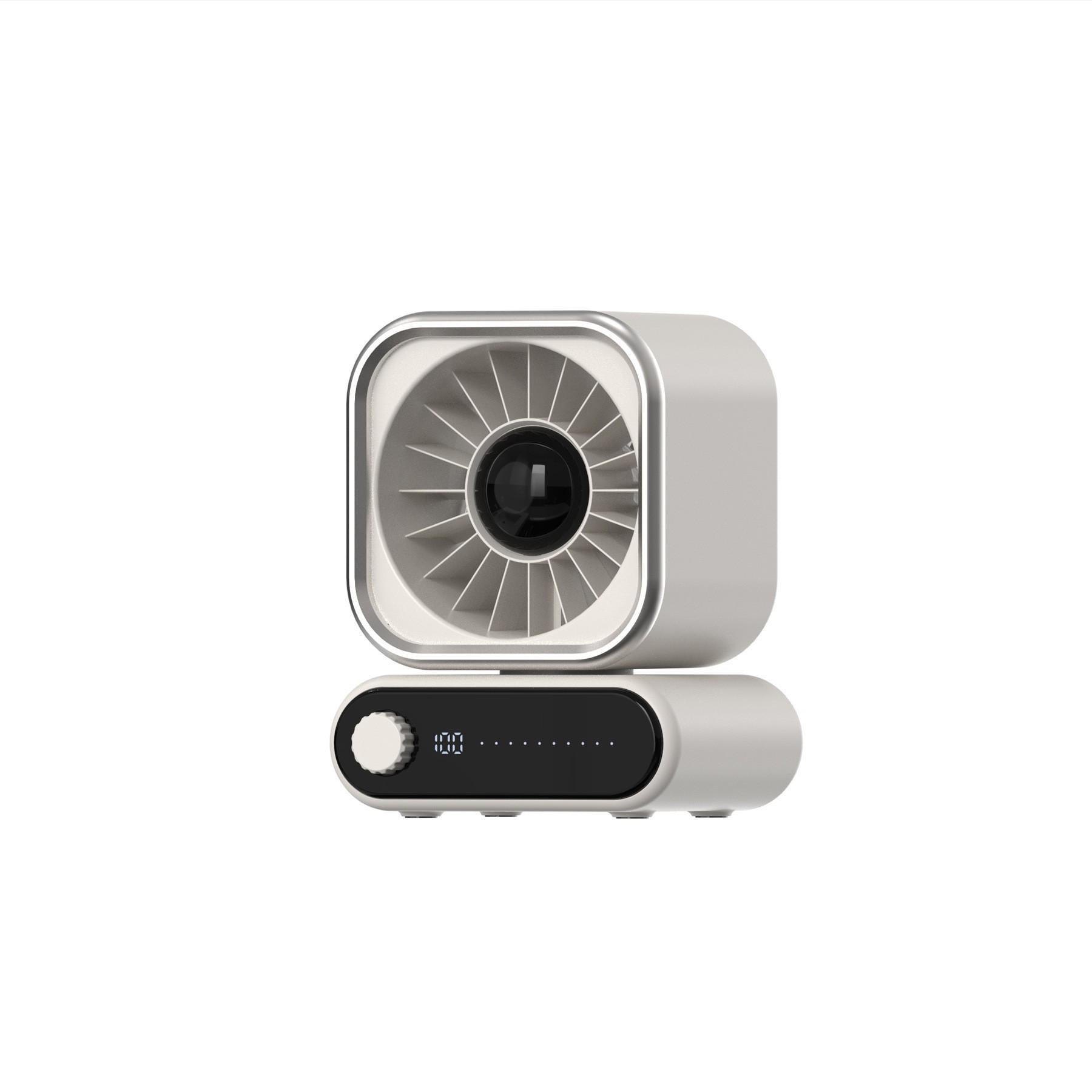 High-Speed Silent Oscillating Turbo Fan: Wall-Mount & Tabletop 149*120*330mm