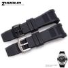 Notch End Silicone Watch Band for IWC The Engineer Ingenieur Strap Men 30*16mm Waterproof Rubber Watch Strap Bracelets