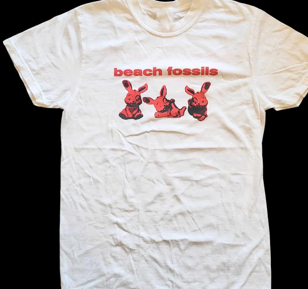 Beach Fossils Bunny Motif Tshirt For Men Women S234XL Unisex T-Shirt