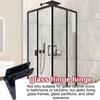 Side Mounted Glass Door Hinge Stainless Steel Cabinet Glass Hinge  Glass Cabinet