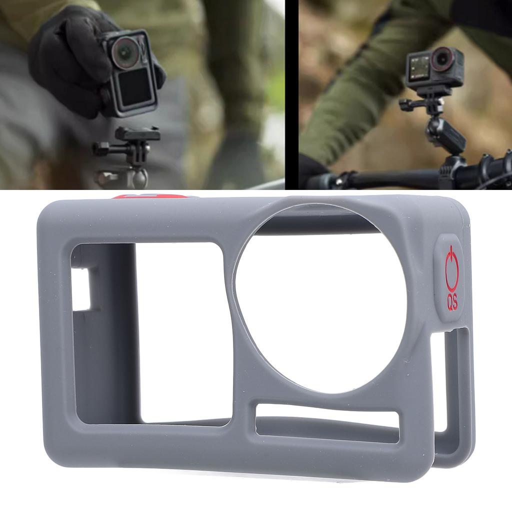 Silicone Protective Sleeve Cover for Action 5 Pro Anti Drop Camera Lens Protector Camera Accessories with Wrist Strap Anti Lost Rope
