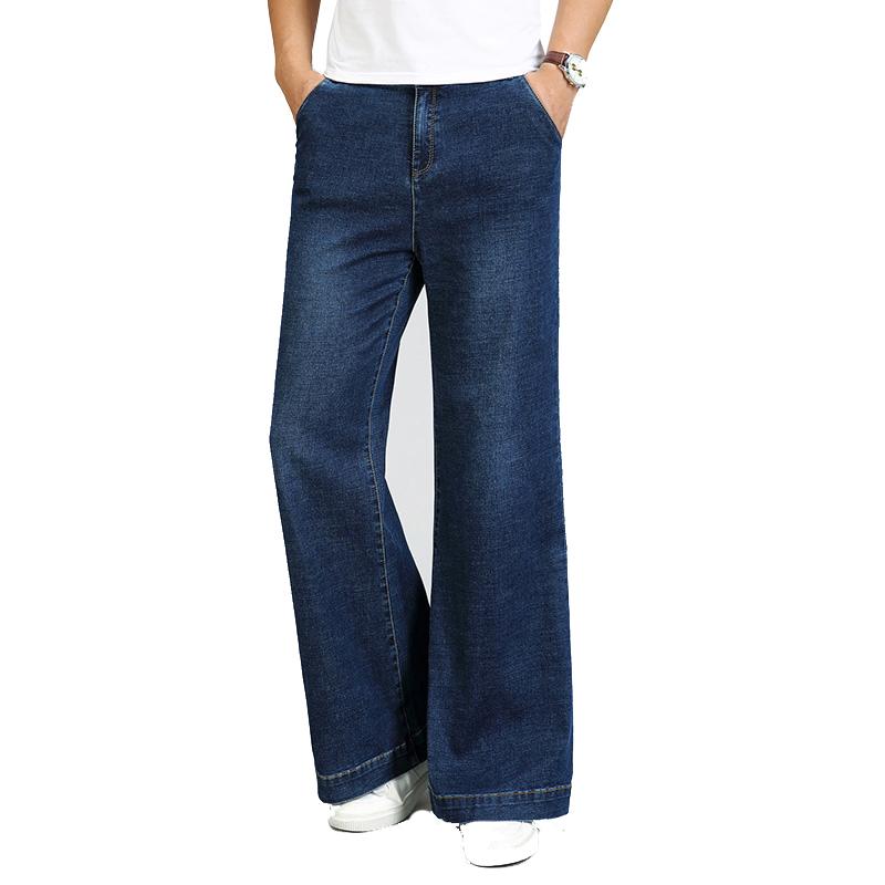 Men's Stretch Flared Jeans Men's Micro Denim Flared Pants Classic Ddesign Jeans