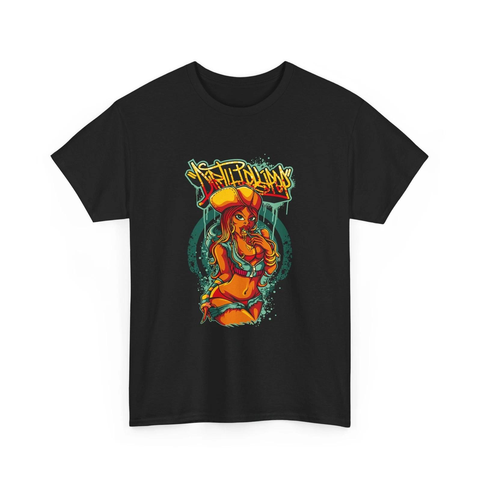 Pinup Girl Tee | Retro Pinup Graphic T-Shirt, Hot Lady T-Shirt, Cotton XL