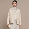 Autumn and winter new lapel rhombus down jacket women's short fashion, light and warm, thin and small fragrant coat tide