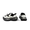 Mens Large Size Casual Sneakers With Distressed Finish Thick Platform Sole Round Toe Shoes Seniors