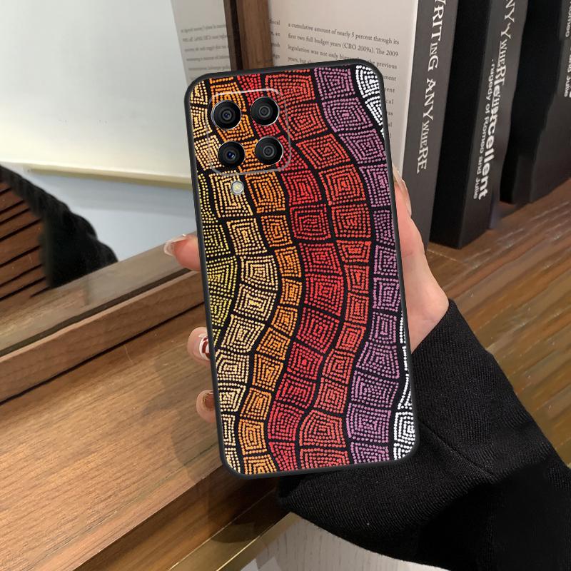 Aboriginal Art Print Case For Samsung Galaxy M31 M21 M11 M20 M23 M54 M14 M34 M13 M52 M32 M12 M16 M36 M56 M15 M55