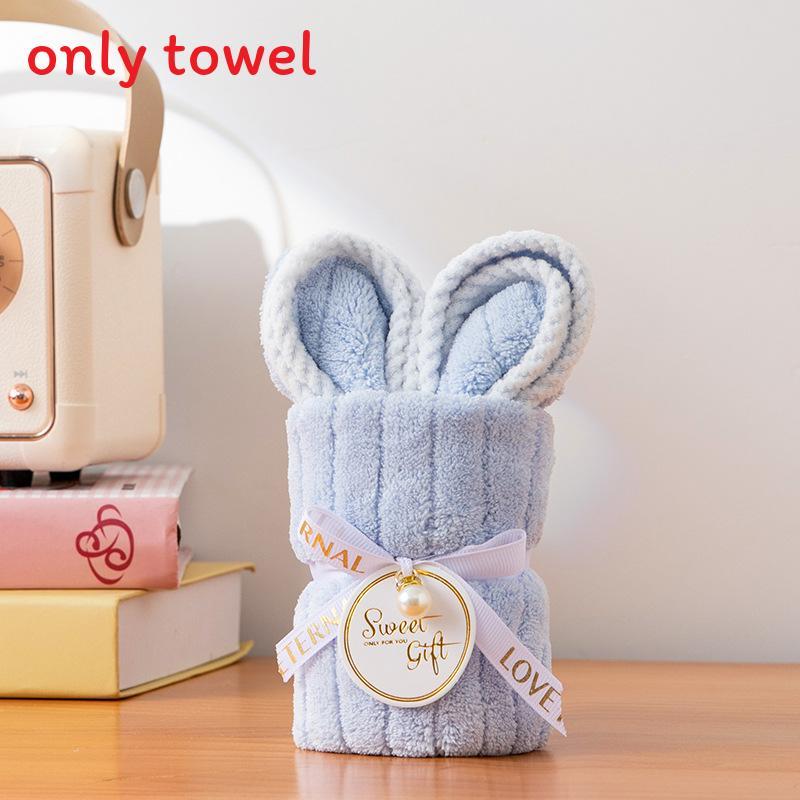 Baby Bear Hand Towel With Soft Coral Fleece For Wedding Favor And Party Decor