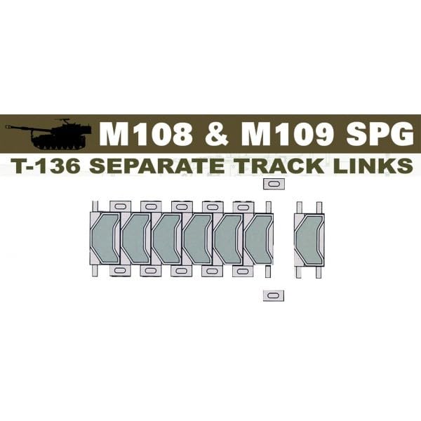 AFV Club Movable Caterpillar for M109 Gun Plastic Model Parts FV35S23 1/35 Self-Propelled