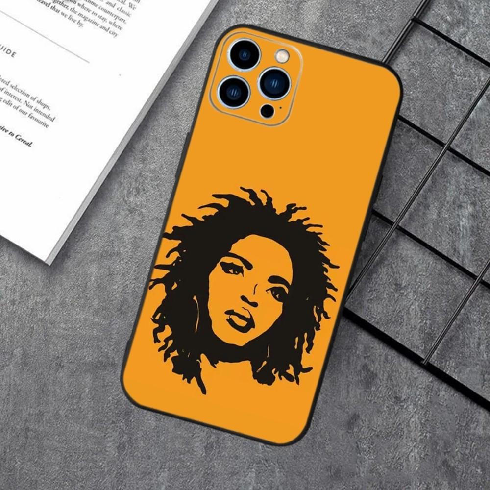Rapper Lauryn Hill  Phone Case For Apple iPhone 15,14,13,12,11,XS,XR,X,8,7,Pro,Max,Plus,mini Silicone Black Cover