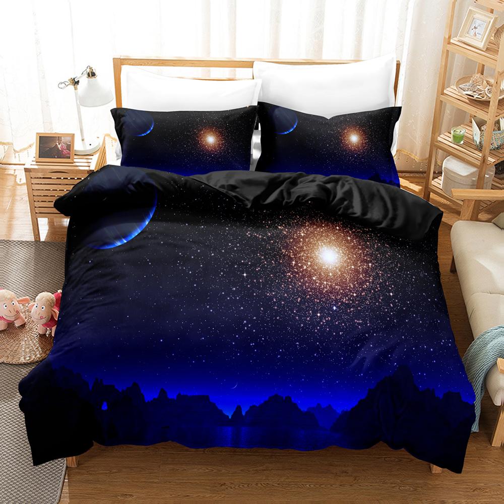 3D Planet Bedding Sets Duvet Cover Set With Pillowcase Twin Full Queen King Bedclothes Bed Linen
